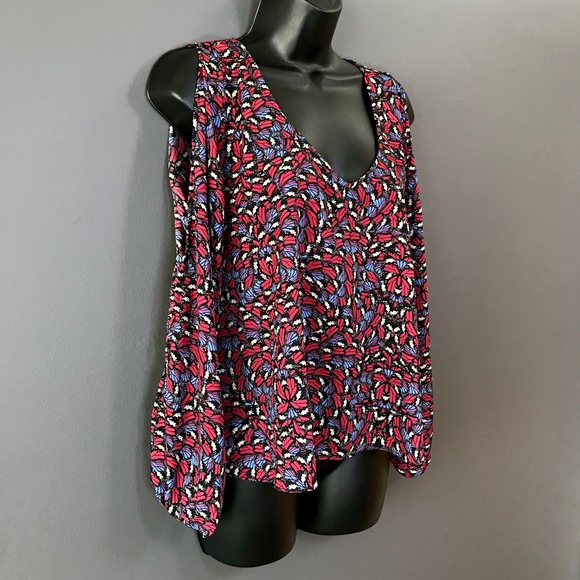 Lovers+Friends Butterfly Wings Split Sleeve Top S - Picture 5 of 7